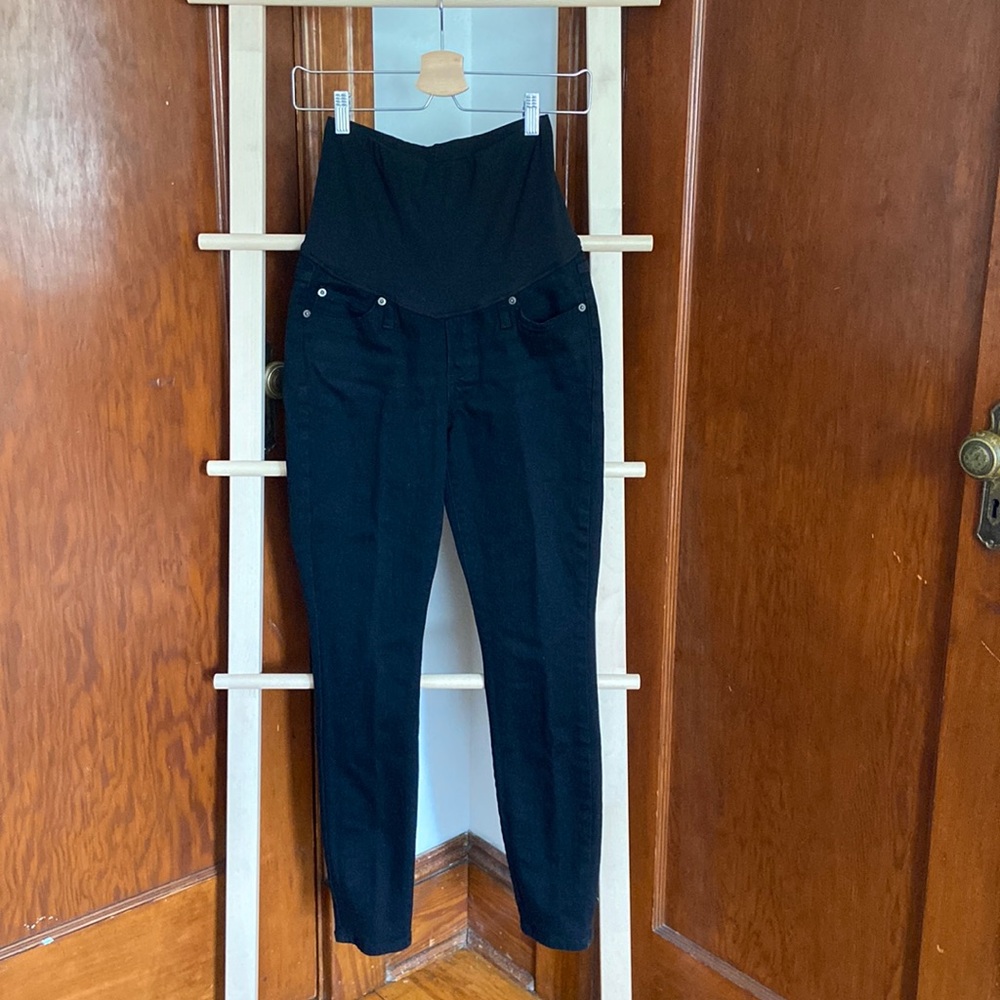 Gap Over The Belly Maternity Jeans, Black, size 27/ 4